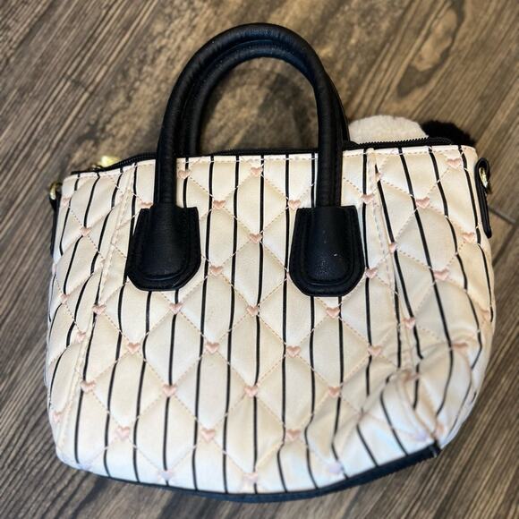 Betsey Johnson Heart and Panda Top Handle Bag - Picture 3 of 9